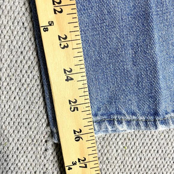 Vtg Polo‎ Ralph Lauren Jeans Youth 10 26X26 Blue Distressed Slim Straight 381 - Picture 12 of 13